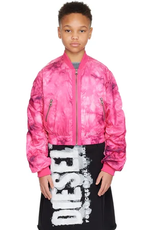 Diesel Kids Pink Joak Bomber Jacket