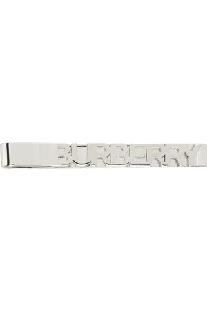 Burberry Silver Clip Tie Bar