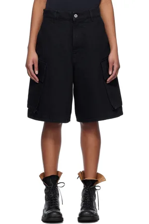 J.W.Anderson Black Cargo Denim Shorts