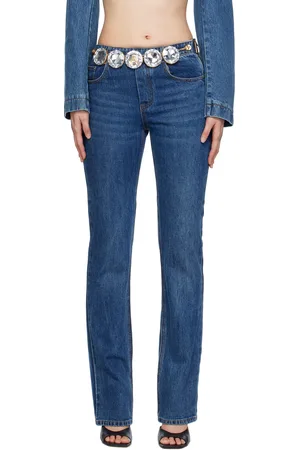 AREA Blue Jumbo Crystal Jeans