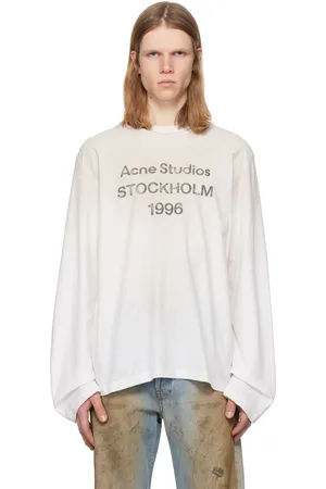 Acne Studios Off-White Relaxed Fit Logo T-shirt