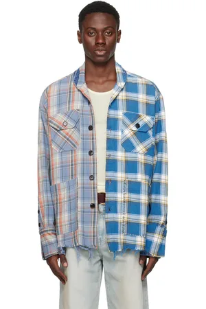 GREG LAUREN Blue Boxy Shirt