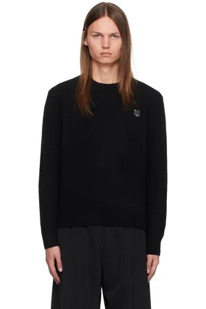 Maison Kitsuné Black Bold Fox Head Patch Sweater