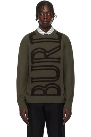 Burberry Brown Logo Wool Sweater