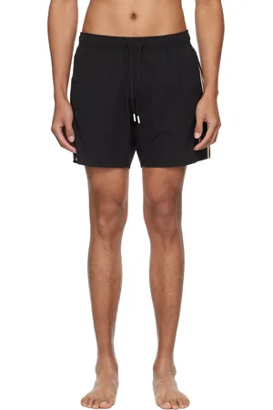 HUGO BOSS Black Stripe Swim Shorts