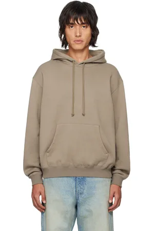 Auralee Brown Smooth Soft Sweat Hoodie