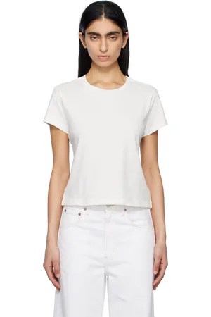 AGOLDE Off-White Adine Shrunken T-shirt