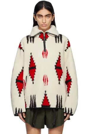 Isabel Marant Off-White Marner Pullover Graphic Fleece Jacket