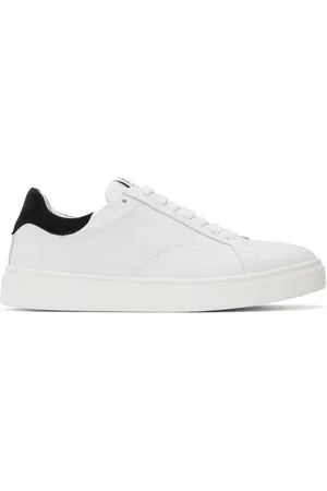 Lanvin White DDB0 Leather & Suede Sneakers