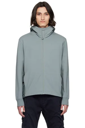 C.P. Company Gray Paneled Hoodie