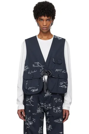 ENGINEERED GARMENTS Navy Fowl Vest
