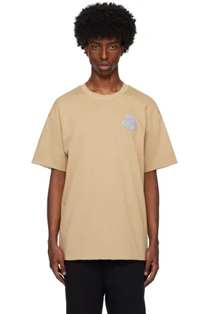 Moncler Beige Logo Reversible T-shirt