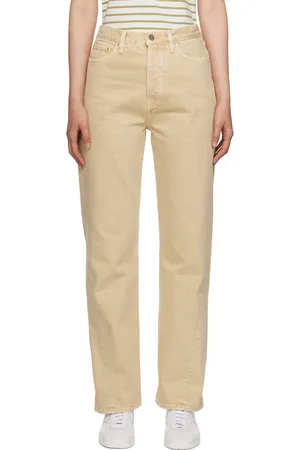 Totême Beige Twisted Seam Jeans