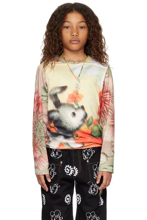 Chopova Lowena SSENSE Exclusive Kids Multicolor Flower Pup Long Sleeve T-Shirt