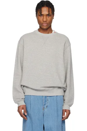 THE ELDER STATESMAN Gray Daily Crew Sweatshirt