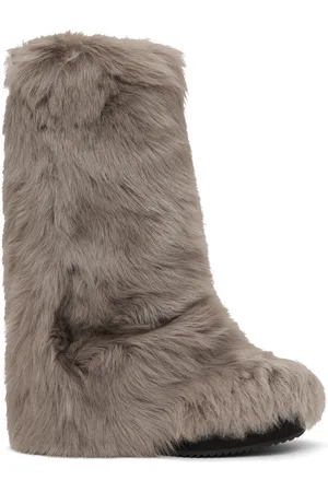 The Attico Taupe Robin Combat Boots