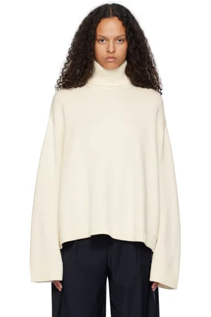 The Frankie Shop Off-White Rhea Trapeze Turtleneck