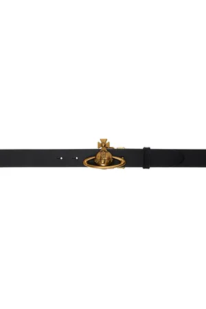 Vivienne Westwood Black Orb Buckle Belt