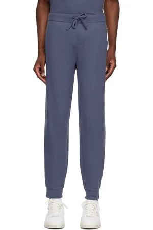 HUGO BOSS Navy Embroidered Logo Sweatpants
