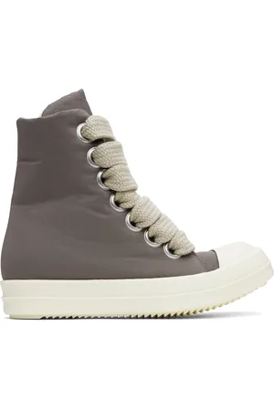Rick Owens Gray Hollywood Jumbo Lace Puffer Sneaks Sneakers