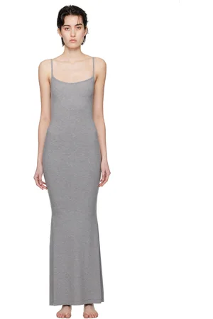 SKIMS Gray Soft Lounge Long Slip Maxi Dress