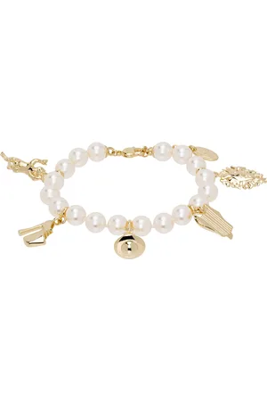 Vivienne Westwood Gold & White Anglo Pearl Bracelet