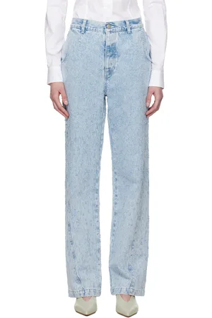 mfpen Blue Twisted Seam Jeans