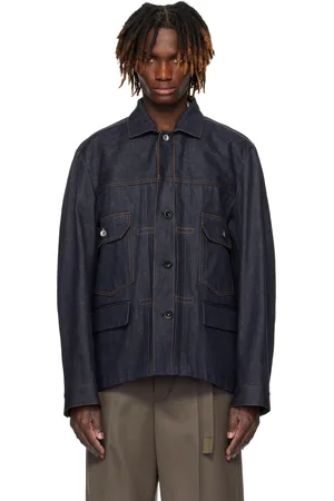 SACAI Indigo Flap Pocket Denim Jacket