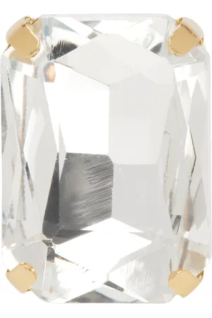 In Gold We Trust King Size Crystal Pin Single Earring