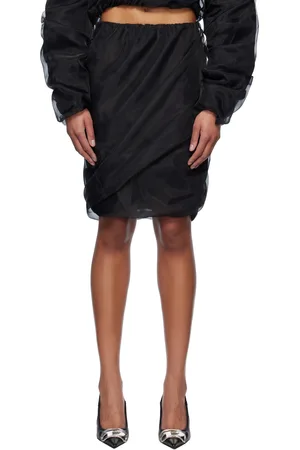 We11 Done Layered Miniskirt