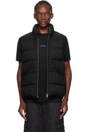 Stone Island Black Quilted Down Vest