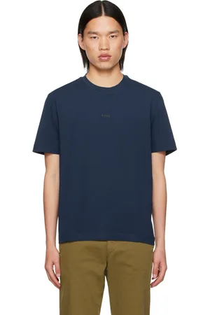 HUGO BOSS Navy Printed T-shirt