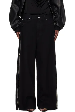 LU’U DAN Black Side Zip Jeans