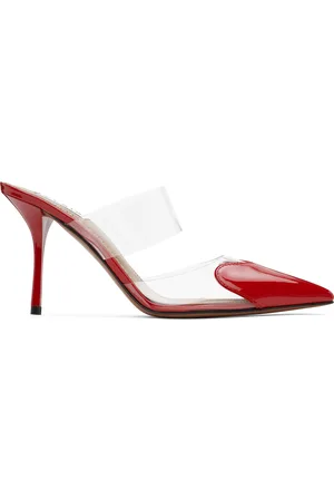 Alaïa Red Le Coeur Mules