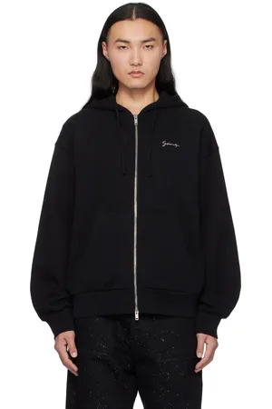 Givenchy Black Hubert Objects Print Zipped Hoodie