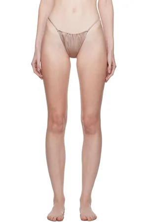 FLEUR DU MAL Pink Luxe Cheeky Briefs