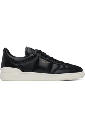 VALENTINO GARAVANI Black Upvillage Low Top Nappa Leather Sneakers