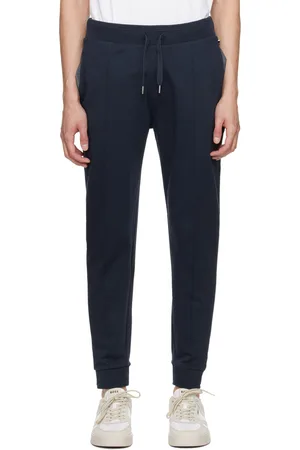 HUGO BOSS Navy Embroidered Sweatpants