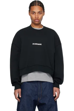 B1ARCHIVE Black Oversized Crewneck Sweatshirt