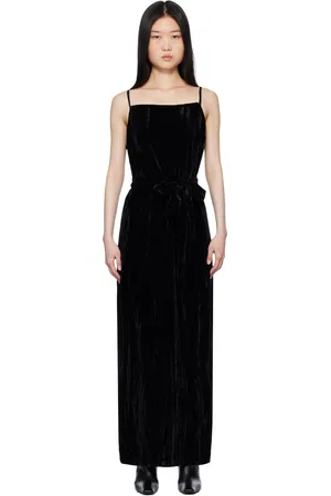 Holzweiler Black Cygnet Velvet Maxi Dress