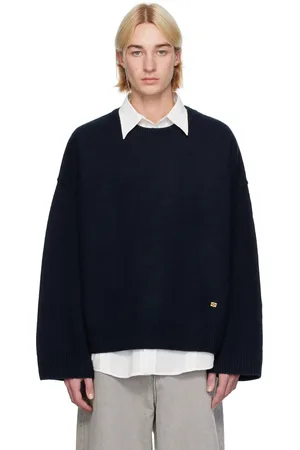 Ganni Navy Wool Sweater