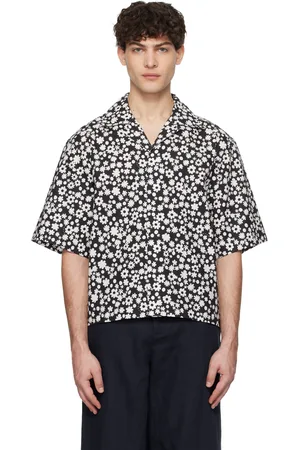 Marni Black & White Pop Fields Motif Shirt