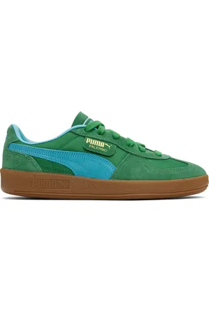 PUMA Green & Blue Palermo Vintage Update Sneakers
