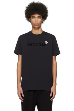Moncler Navy Flocked T-Shirt