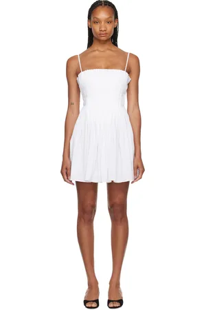 Staud White Bella Minidress