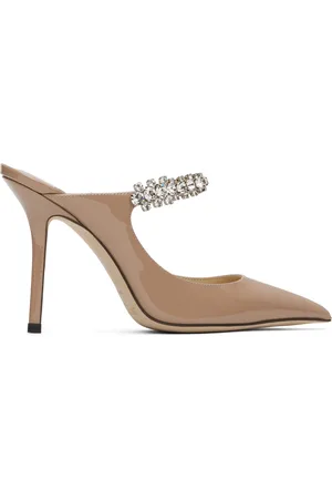 Jimmy Choo Taupe Bing 100 Heels