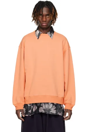 DRIES VAN NOTEN Orange Dropped Shoulders Sweatshirt