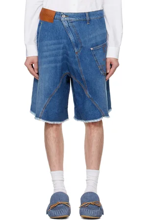 J.W.Anderson Blue Twisted Workwear Denim Shorts