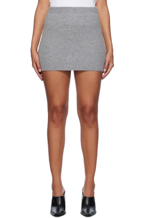 Sportmax Gray Teiera Miniskirt