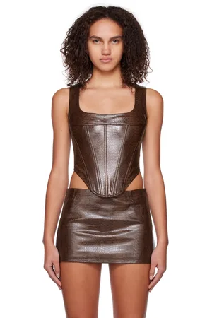Miaou Brown Campbell Tank Top
